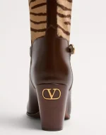 Valentino Pattie Boot In Pony-Effect Calfskin 75Mm - Image 6